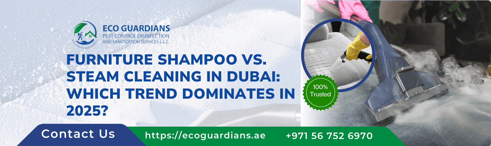 Furniture Shampoo vs. Steam Cleaning in Dubai